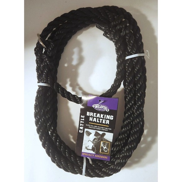 Weaver Other - Weaver Leather Livestock Kirk Stierwalt Breaking Halter, Poly Rope, 35-7910-H10